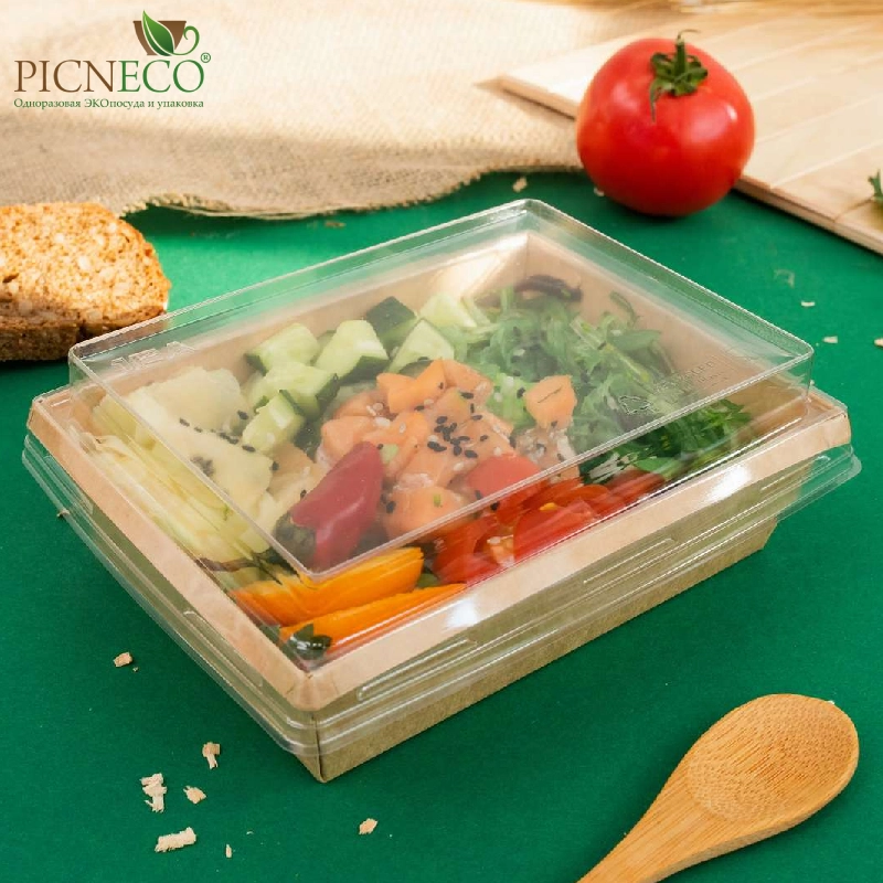 товар Контейнер бумажный 500мл, крафт, серия OneClick, (крышка отдельно) OK050